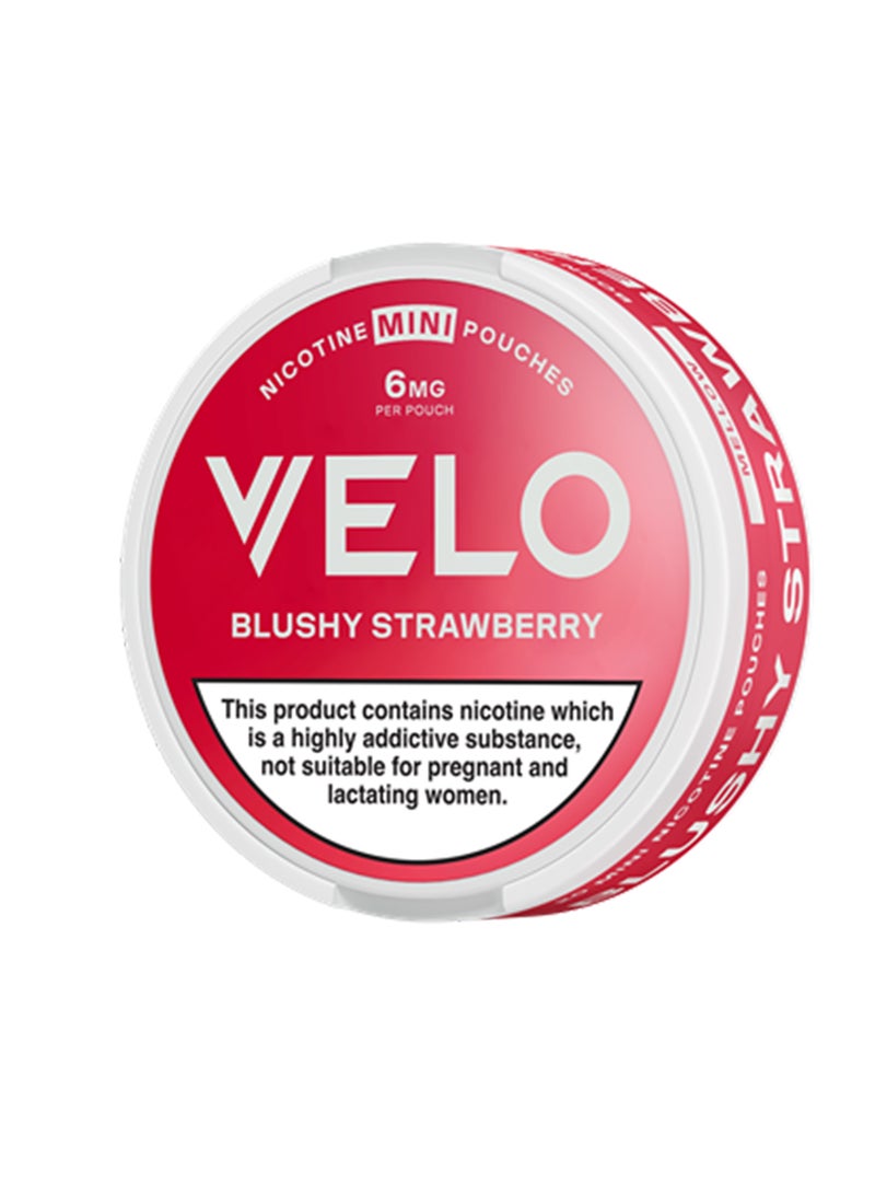 Velo Mini Blushy Strawberry 20 x 6mg - Image 1